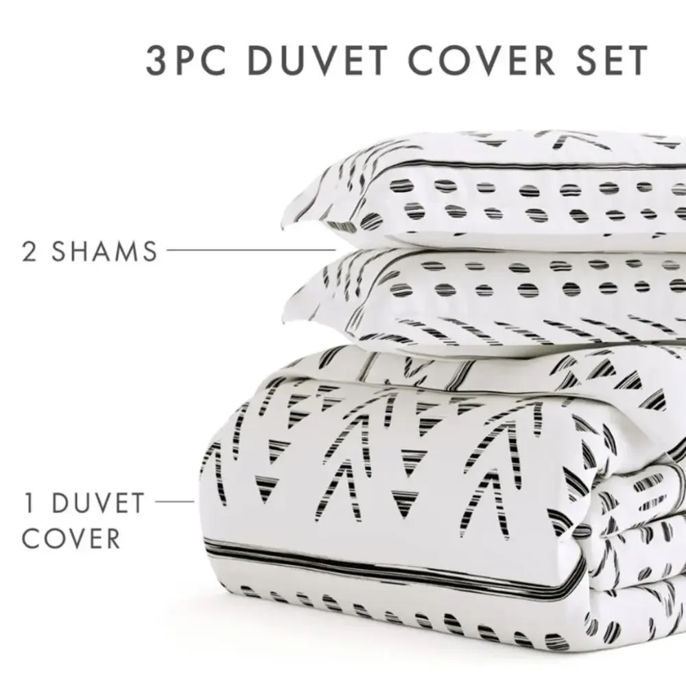 Linens and Hutch Arrow Dreams Pattern 3-Piece King Duvet Cover Set